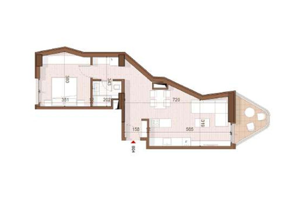 SHITET APARTAMENT 1+1 NE SHENGJIN