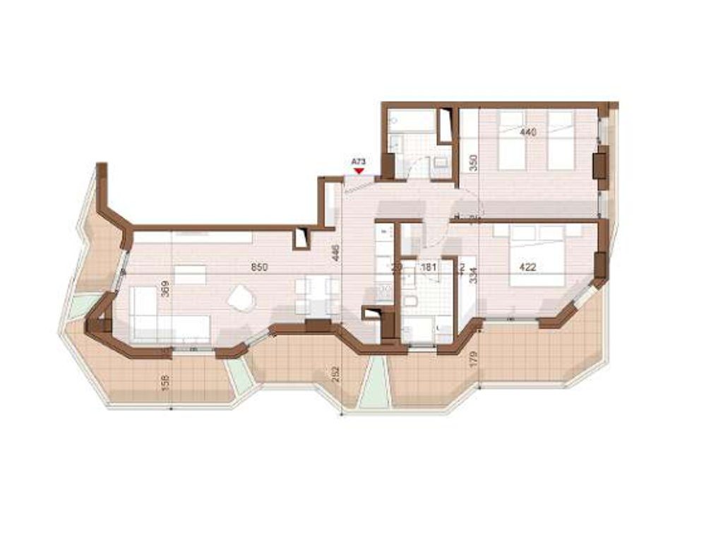 SHITET APARTAMENT 2+1+2+ VERANDE NE SHENGJIN