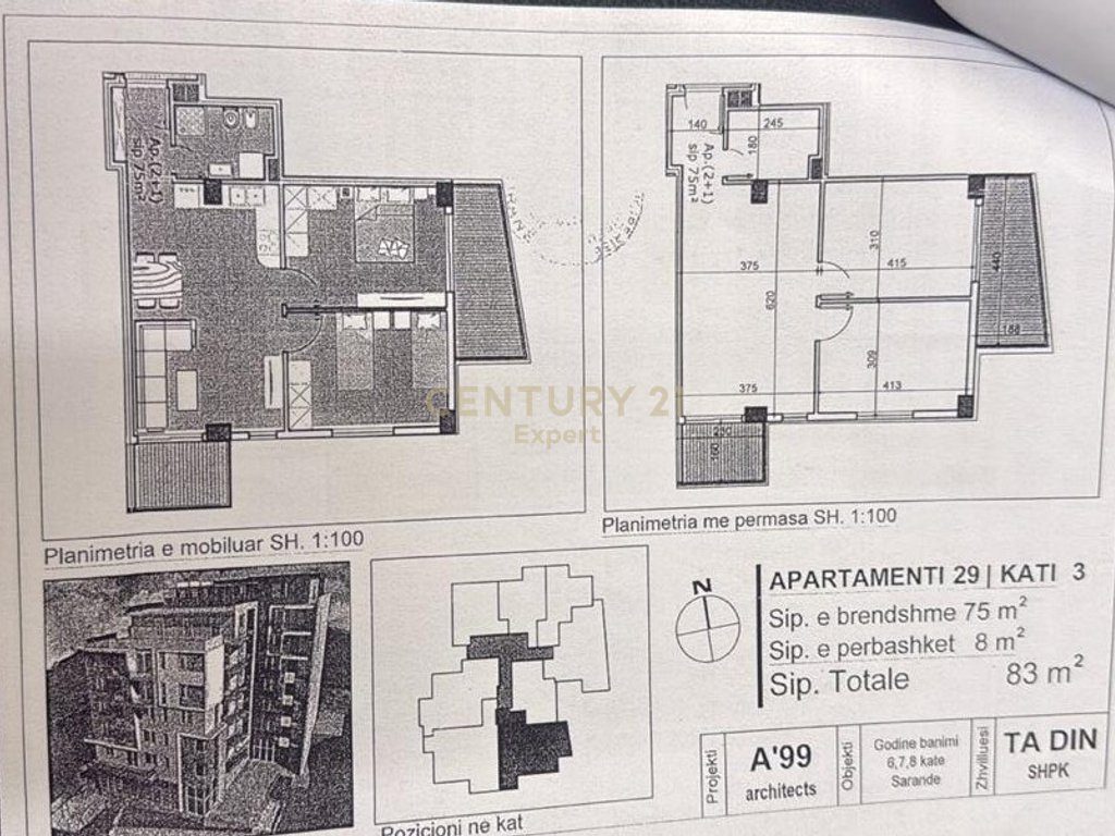 SARANDË, SHESIM APARTAMENT 2+1 NË PORTIN E LIMIONIT