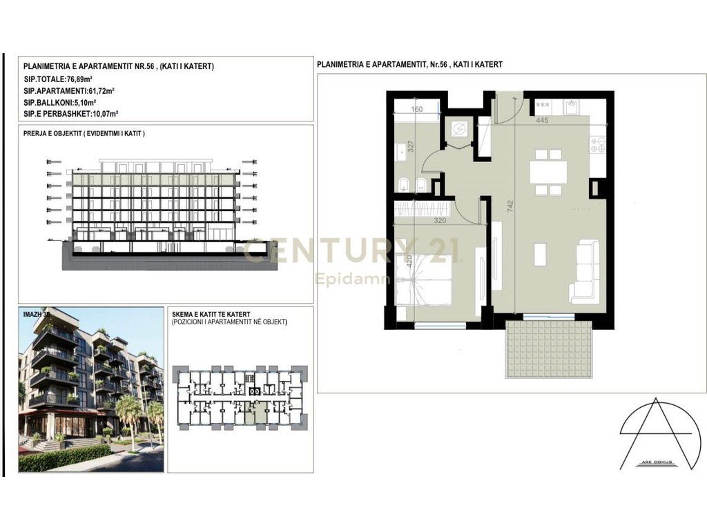 APARTAMENT 1+1 PER SHITJE NE ROADSIDE RESIDENCE, GOLEM!
