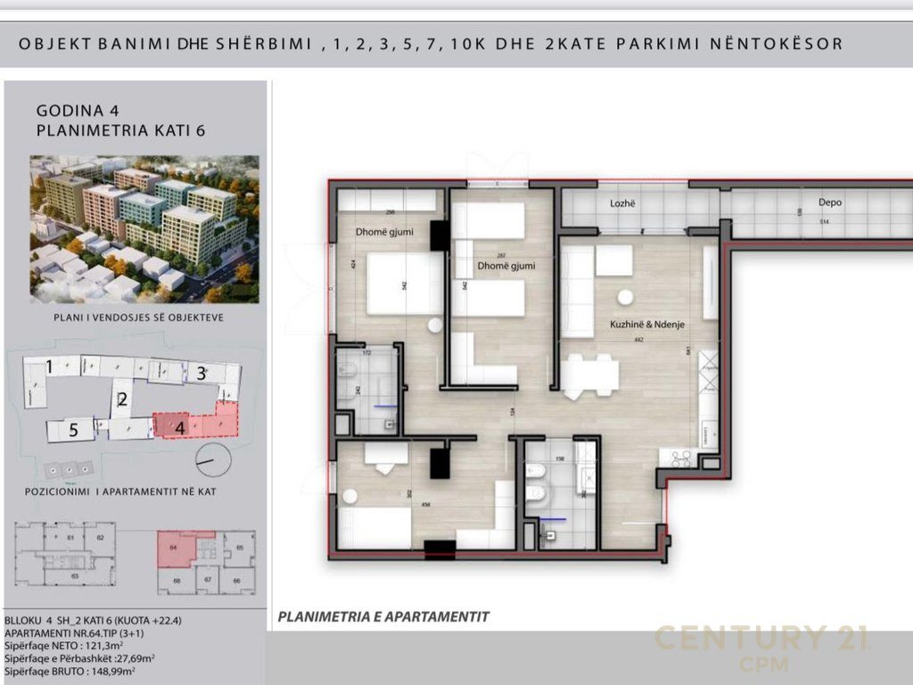 SPLENDOR RESIDENCE SHESIM APARTAMENT 3+1+2+DEPO