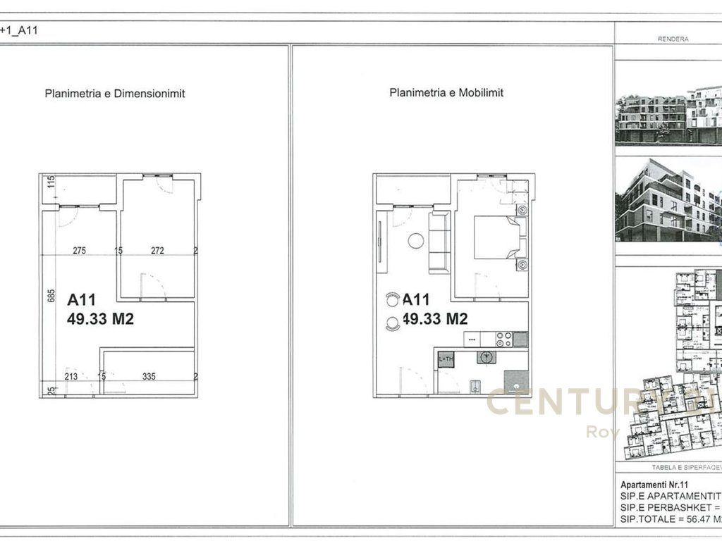 SHITET SUPER APARTAMENT 1+1 TEK REZIDENCA PRIMA NE MALIN E ROBIT!!!