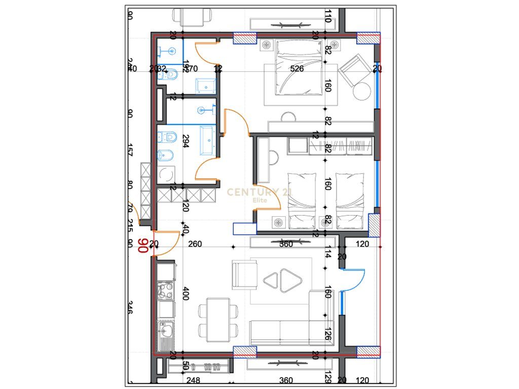 Shitet Apartament 2+1+2 në Kompleksin White Power, Kamez Qendër, Tiranë