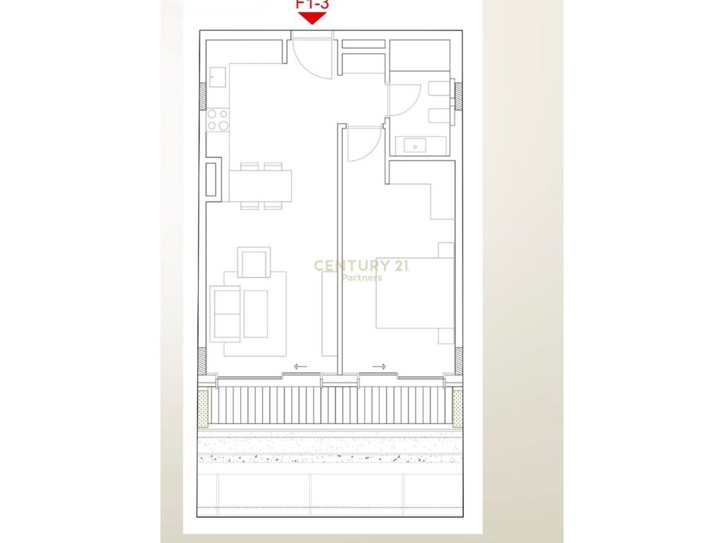 SHESIM APARTAMENT 1+1 + POST PARKIMI ME PAMJE NGA DETI NE GREEN COAST 2 !