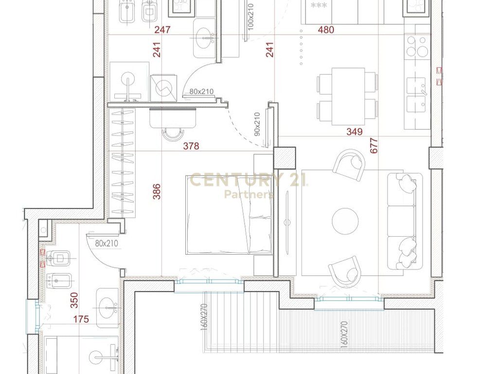 SHITET APARTAMENT 1+1+2 TUALETE TEK  Bulevardi Ri (Park Avenue) !
POST PARKIMI ME CMIM EXTRA