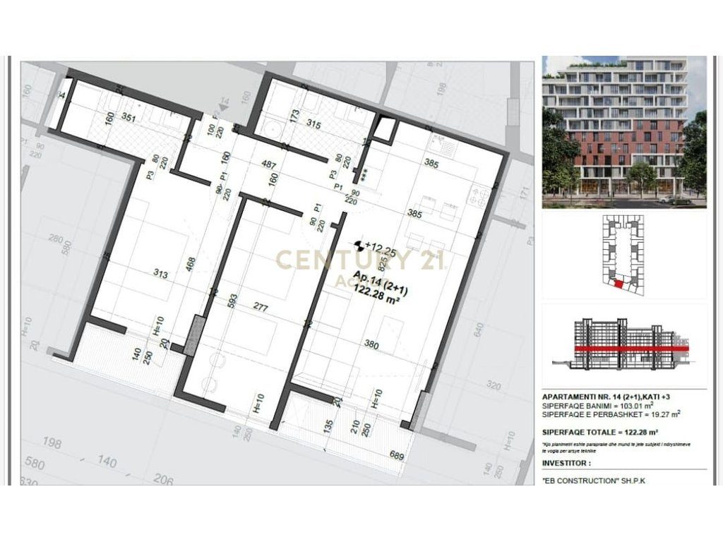 OKAZION!!! Shesim apartament  2+1 Meis Garden Residence!