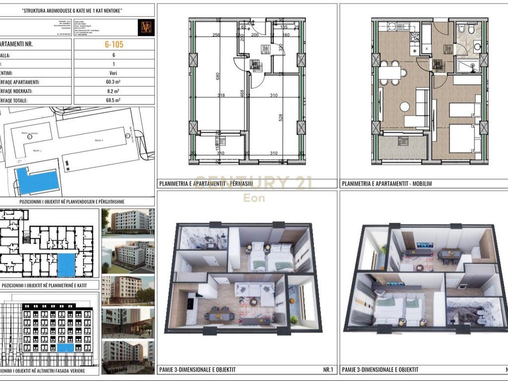 EXLUZIVE SHITET APARTAMENT 1+1 TEK VM REZIDENCE ,NE GOLEM!
MUNDESI PAGESE ME KESTE 20%!