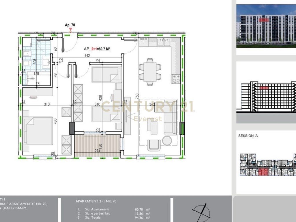 KAMEZ, SHESIM APARTAMENT 2+1