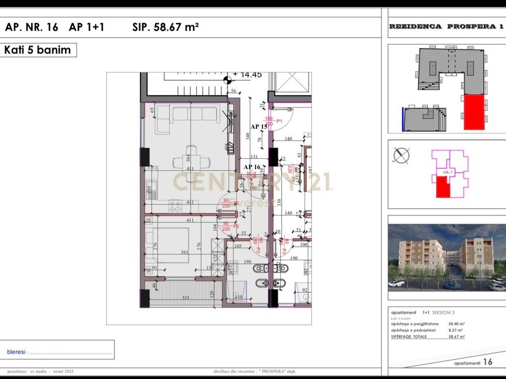 Liqeni Paskuqanit, Shesim Apartament 1+1 !