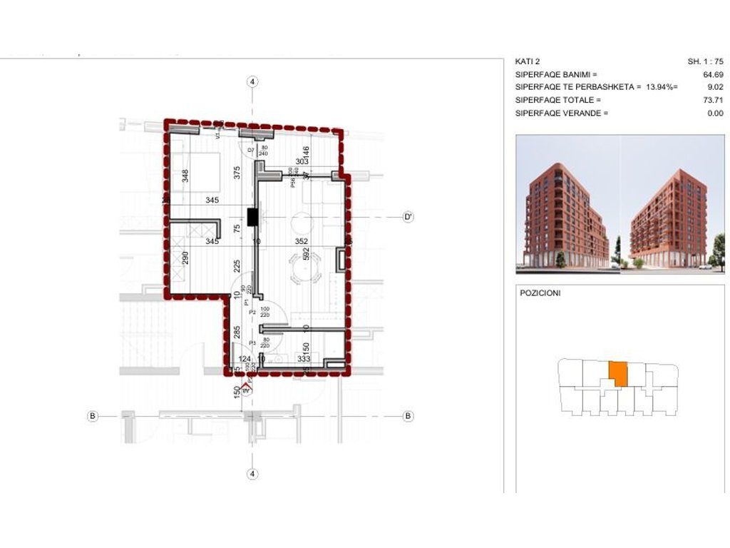 Shitet Apartament 1+1 te 21 Dhjetori – Pranë Inxhinierisë së Ndërtimit!