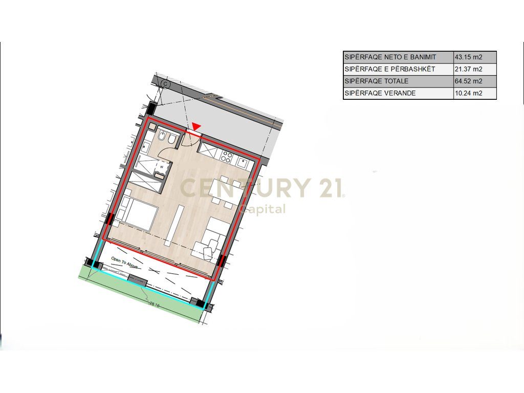STUDIO APARTAMENT PREMIUM TE FOLIE VILLAGE, JALË!