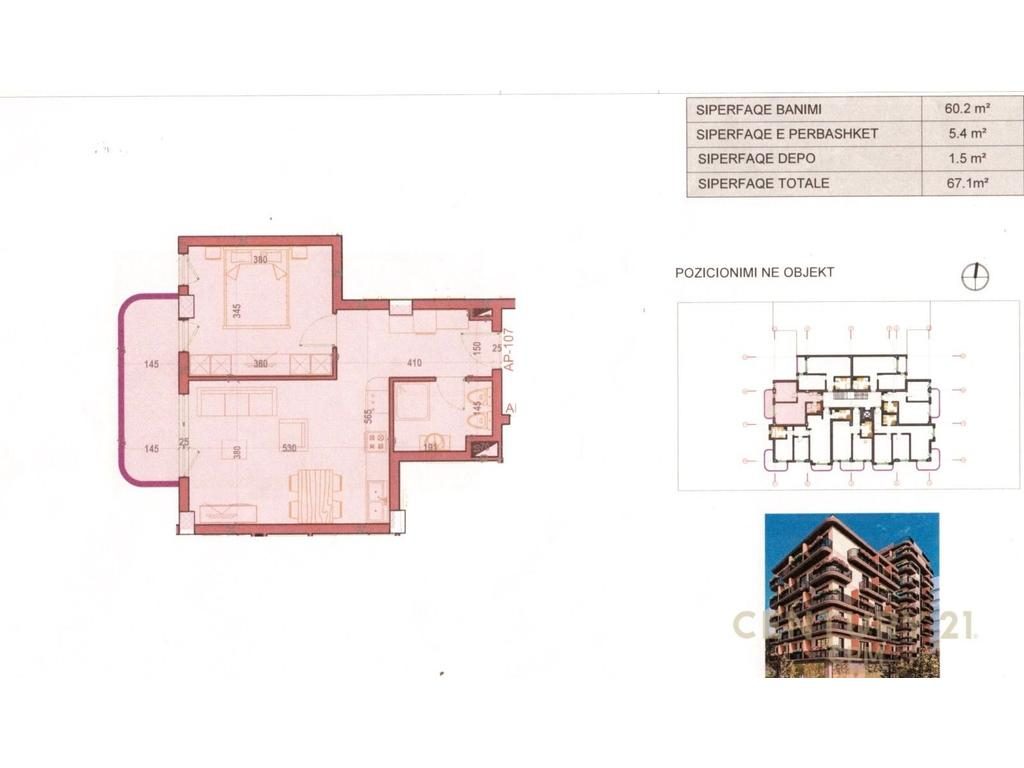 SARANDE SHESIM APARTAMENT 1+1  100 METRA LARG DETIT , MUNDESI PER PAGESA ME KESTE