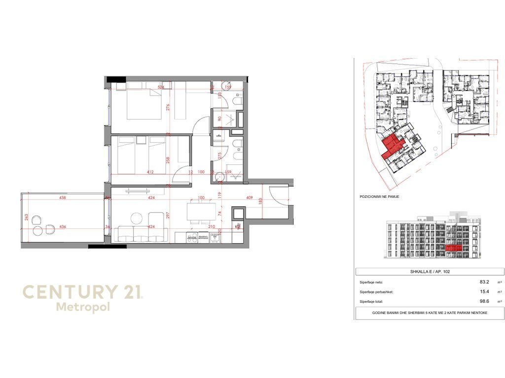 SHES APARTAMENT 2+1+2 NE RESIDENCEN NORTH-PASKUQAN!