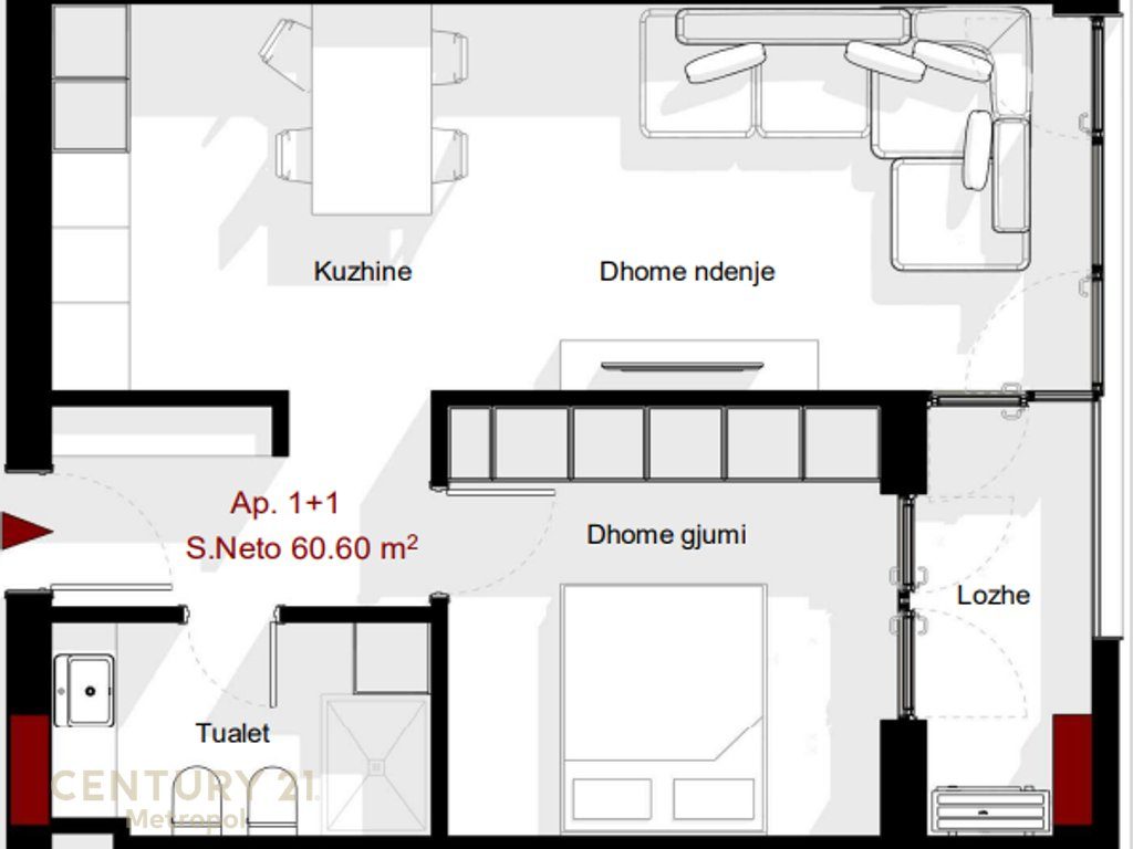 Shitet apartament 1+1 – Fati Residence, Paskuqan