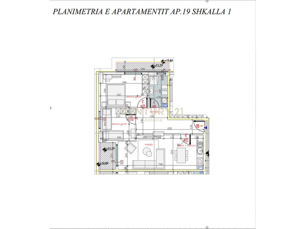 Shesim apartament 2+1 në rezidencën Phoenix – Yzberish
