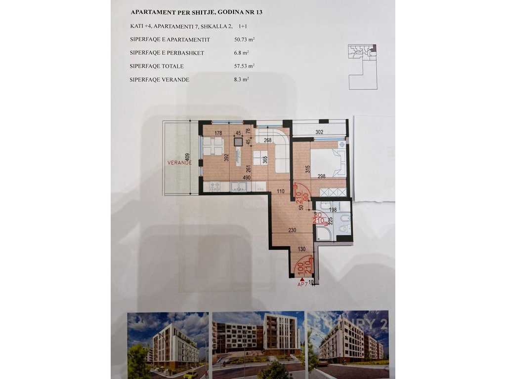 Apartament 1+1 në shitje në Golem, Durrës – 78,996€ | 57 m²