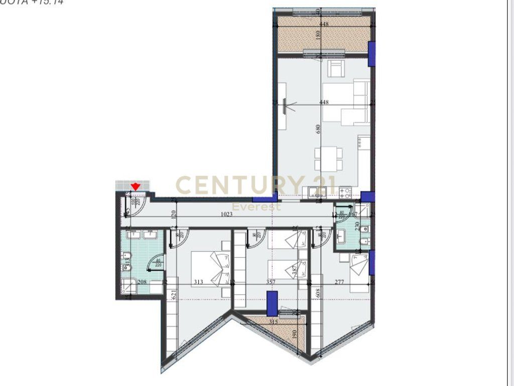COLONNADE RESIDENCE, SHESIM APARTAMENT 3+1+2!