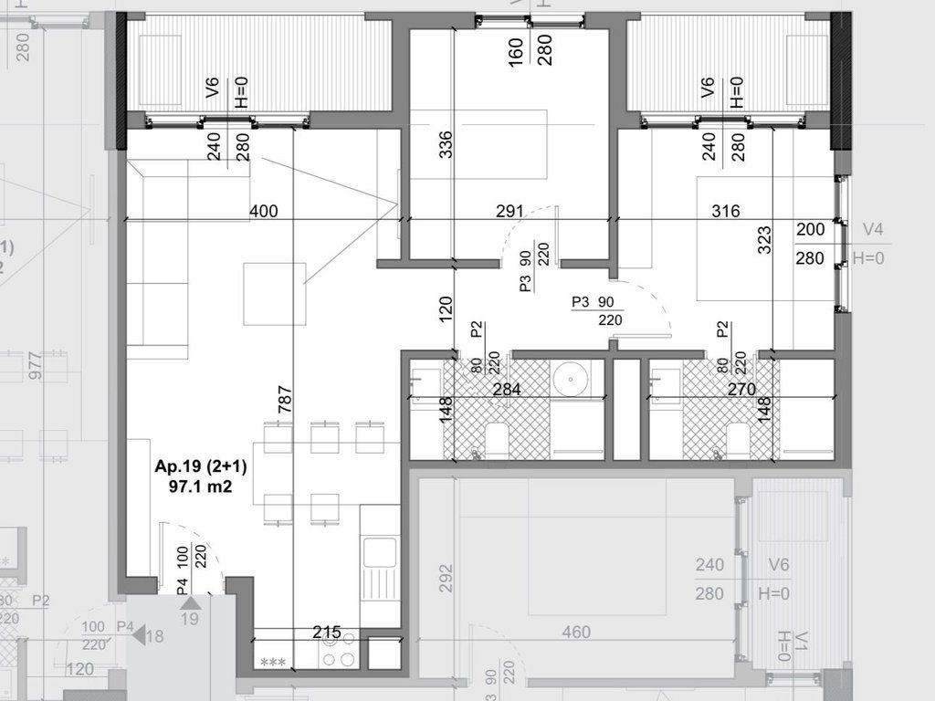 KAMEZ - SHITET APARTAMENT 2+1+2  !