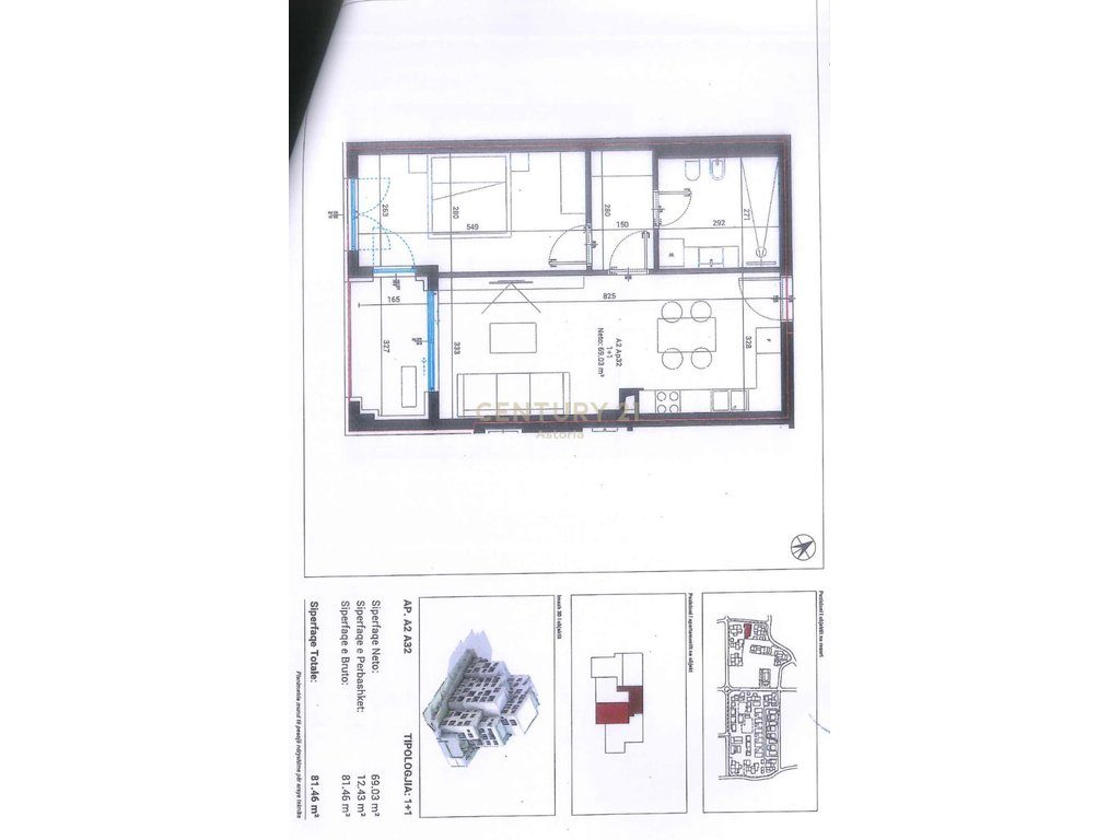 SHITET APARTAMENT 1+1 NE DHERMI, TE SQUARE VILLAGE!