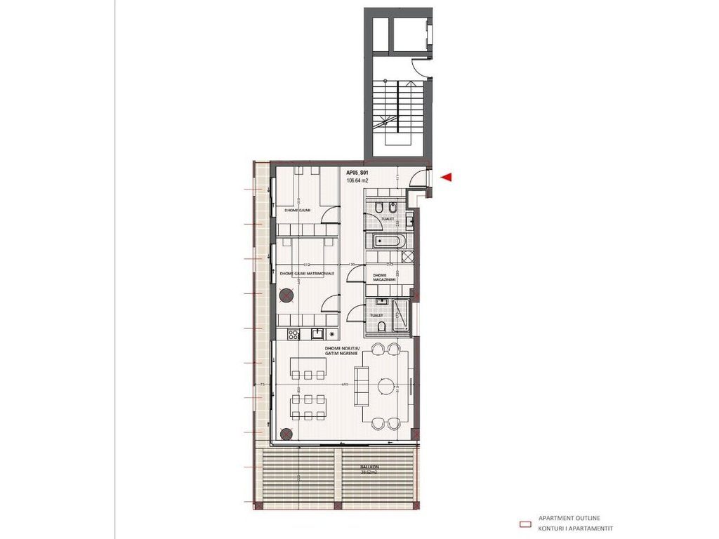 SHITET APARTAMENT,ME PAMJE NGA DETI, 2+2+PARKIM  ,TEK "VLORA MARINA"!