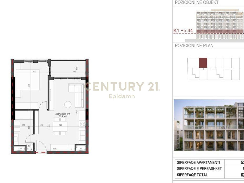 EXCLUSIVE ! Apartament 1+1 për shitje - Rezidenca “Mes Pishave” Mali i Robit !!