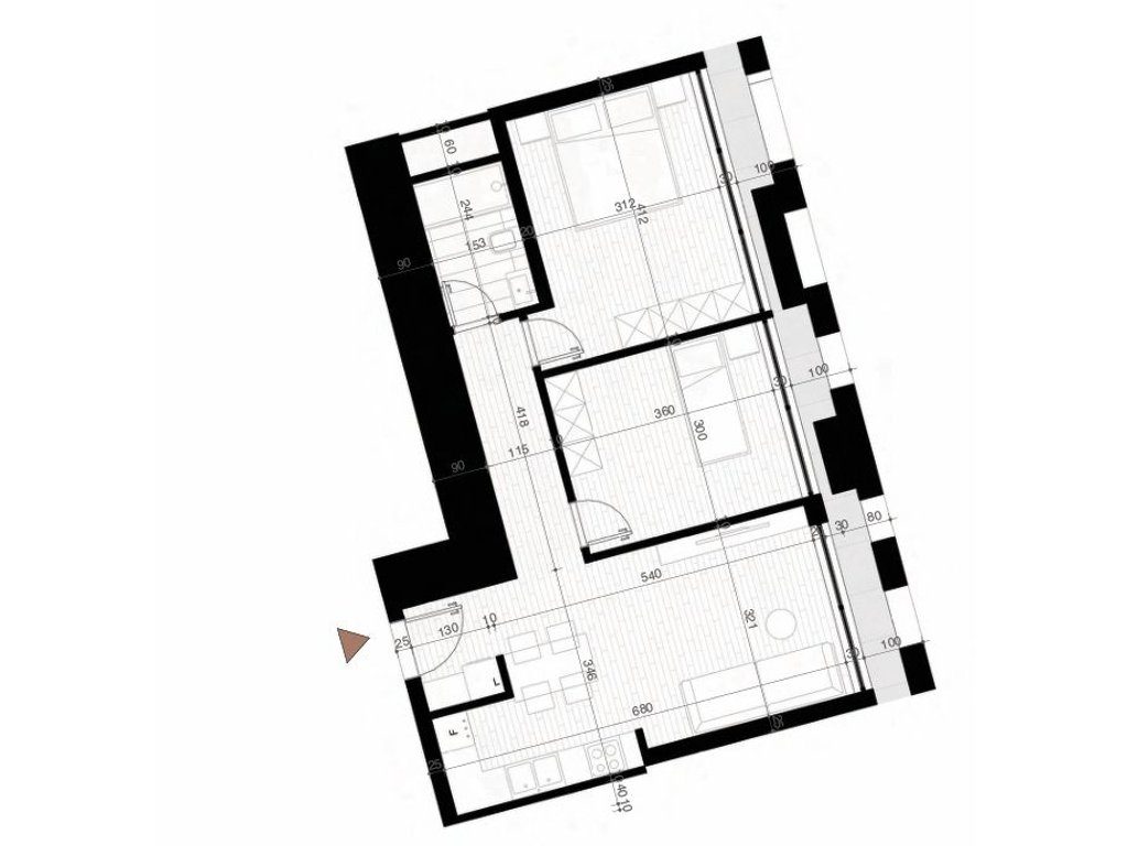 Apartament 2+1 për Shitje – Tirana New Boulevard Tower!