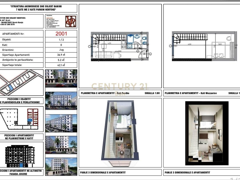 SHITET LOFT NE ZONEN E QERRETIT "BLUE HORIZON" RESIDENCE !