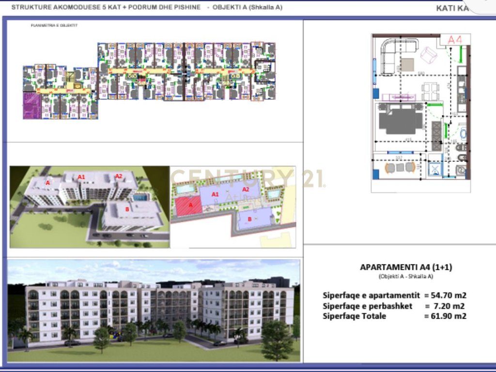 FILLUAN SHITJET! APARTAMENT 1+1 NE REZIDENCEN ME TE RE NE GOLEM  !