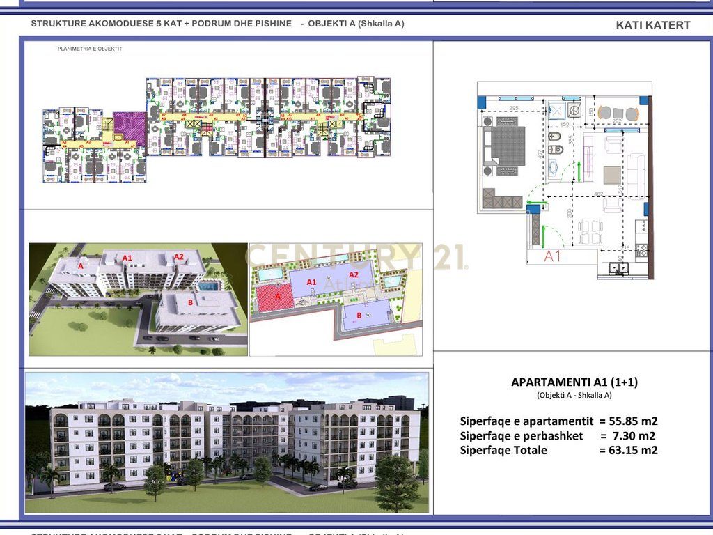 FILLUAN SHITJET! APARTAMENT 1+1 NE REZIDENCEN ME TE RE NE GOLEM  !