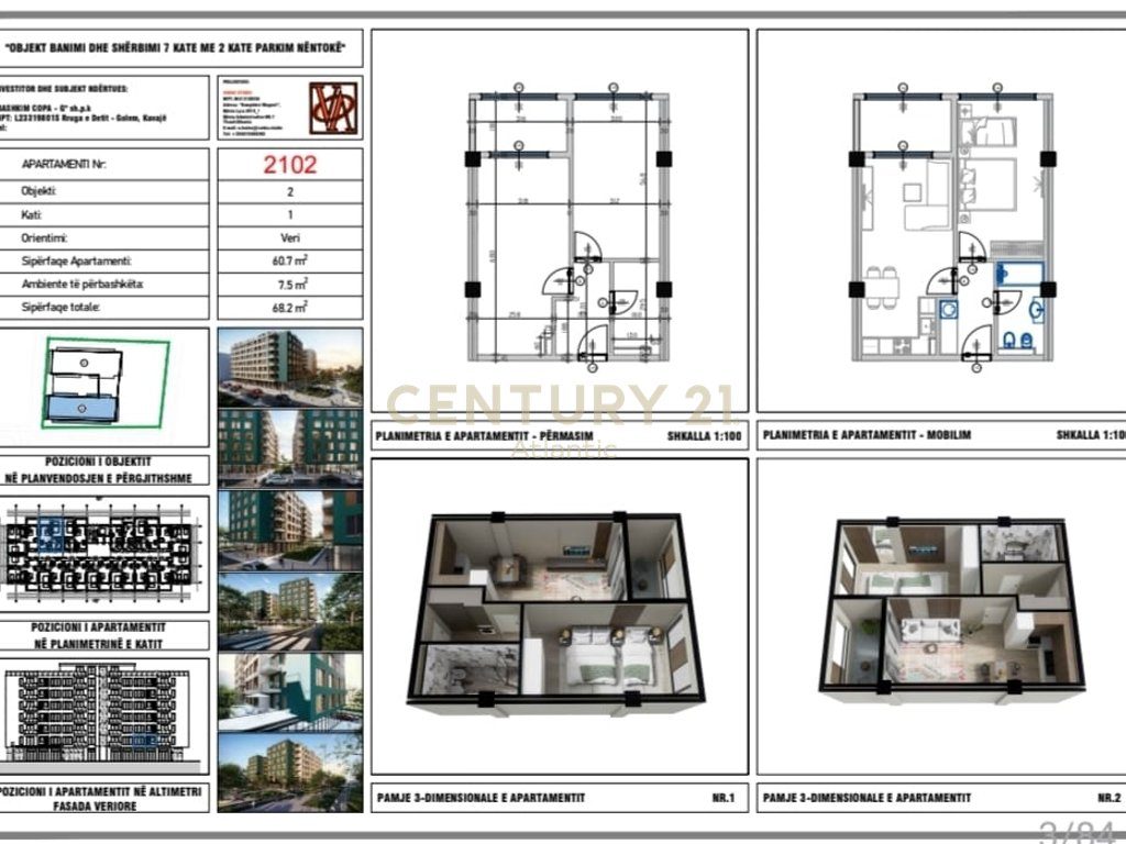 Apartament 1+1 në shitje në Golem, Durrës - 81,840€ | 68.2 m²