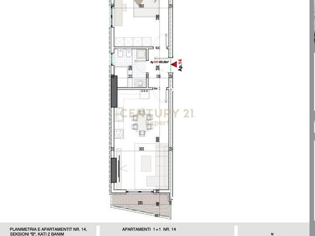 SHITET APARTAMENT 1+1 NE PASKUQAN, PRANE UNAZES SE MADHE