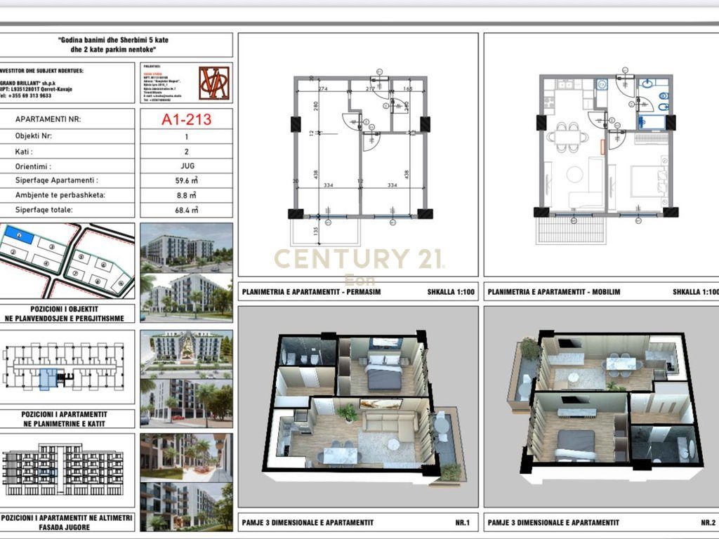 SHITET APARTAMENT 1+1 NE QERRET ,  PALM PARADISE RESIDENCE !