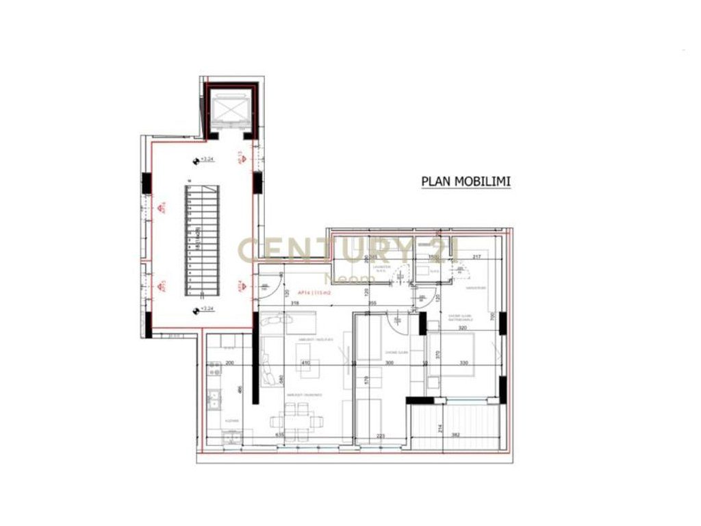 SHITET, APARTAMENT 2+1+2, RRUGA ELBASANIT - 1'600€/M2 !!
