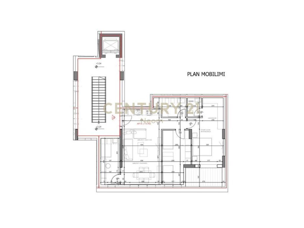 SHITET, APARTAMENT 2+1+2, RRUGA ELBASANIT - 1'600€/M2 !!