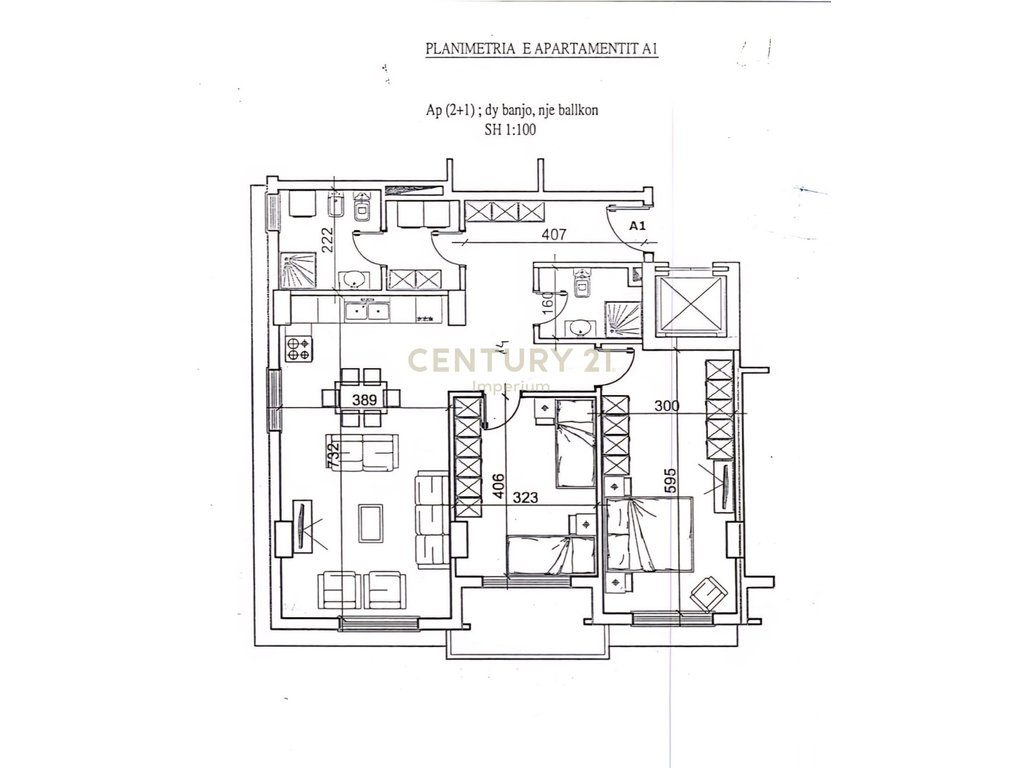 APARTAMENT 2+1+2 PER SHITJE NE RRUGEN HAJRO CAKERRI.VLORE
