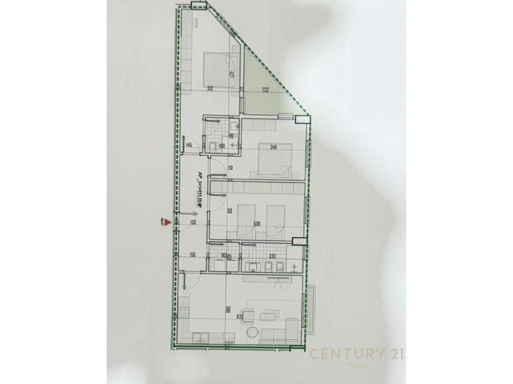 Shitet apartament 3+1+2 ne British Residence!