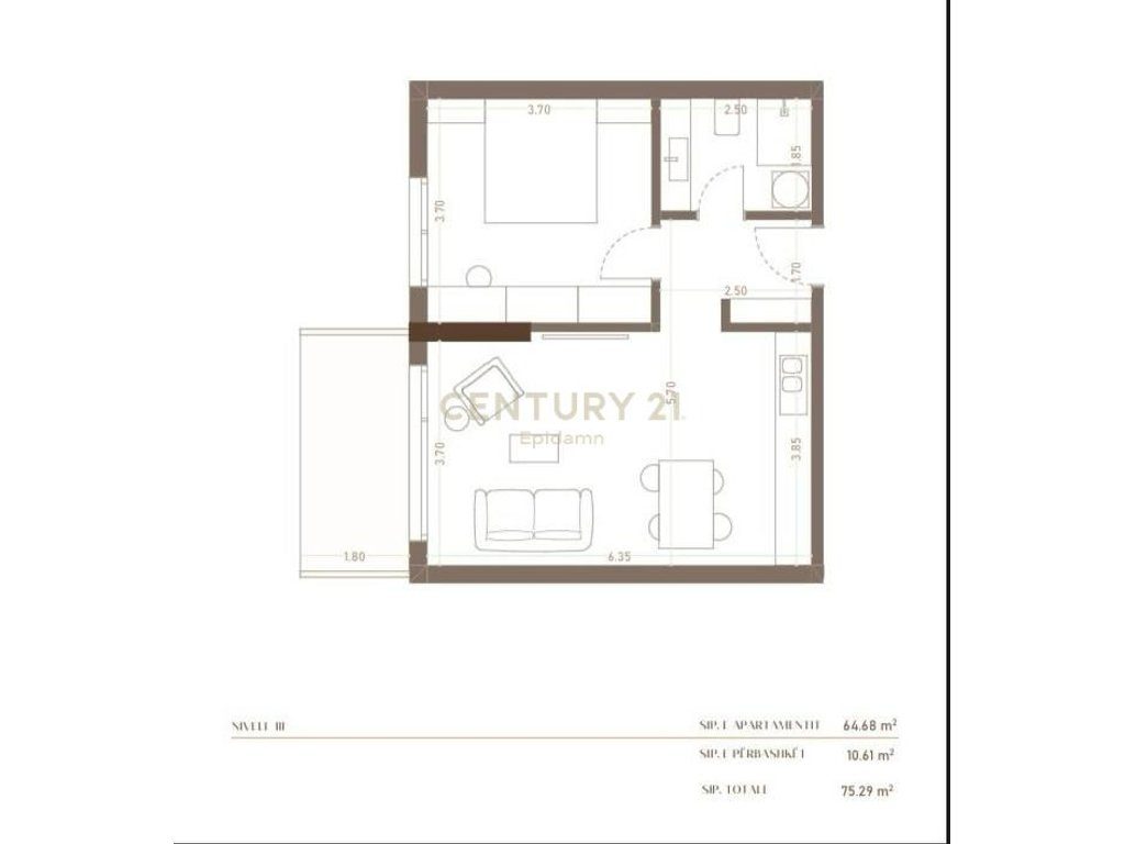 Apartament 1+1+ për Shitje tek residenca ''HERA ''! 
Mundesi pagese me keste !
