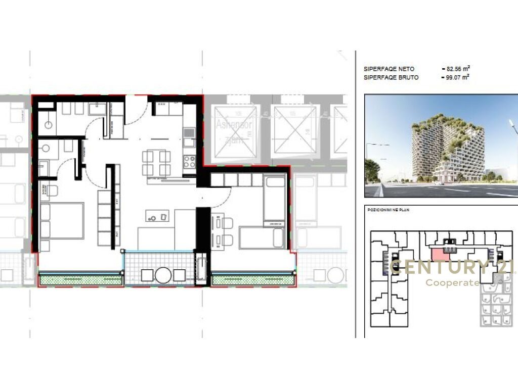 SHESIM APARTAMENT 2+1+2 TE "LION REZIDENCES 2"