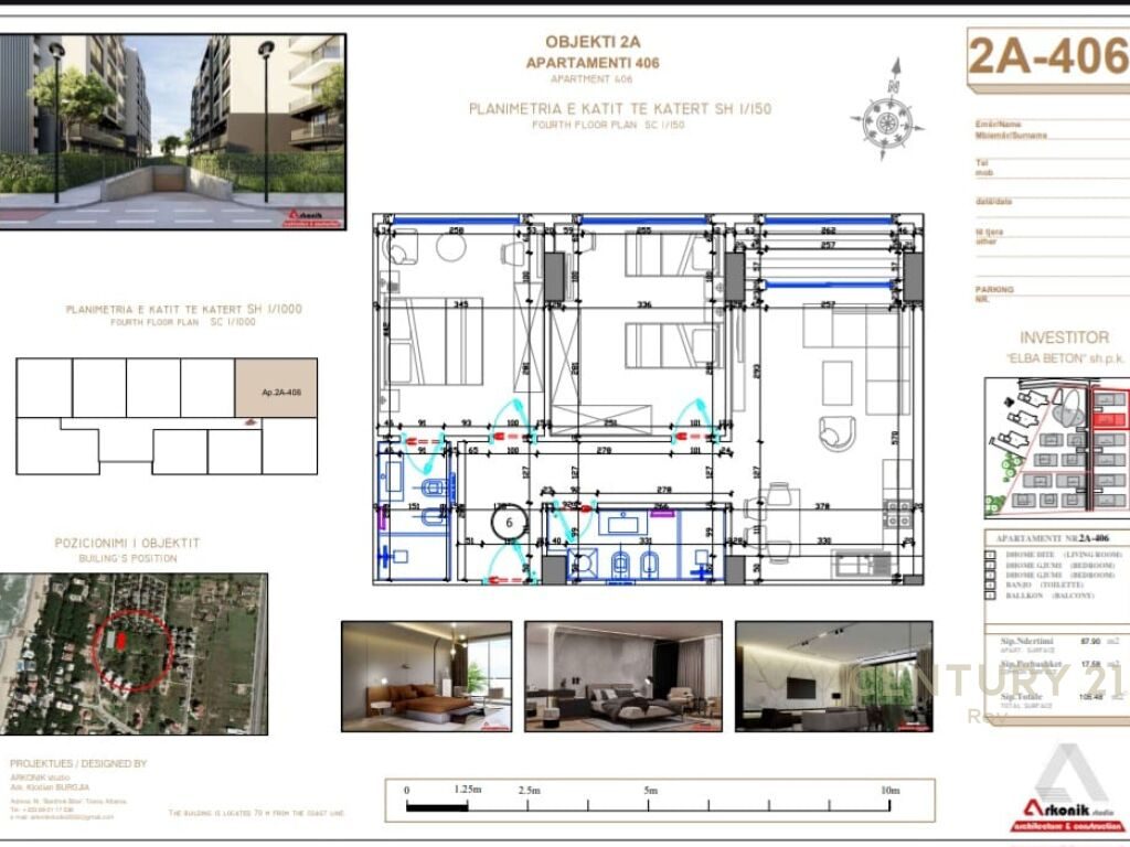 SHITET APARTAMENT 2+1+2 NE GOLEM TEK LIBURNA RESIDENCE!