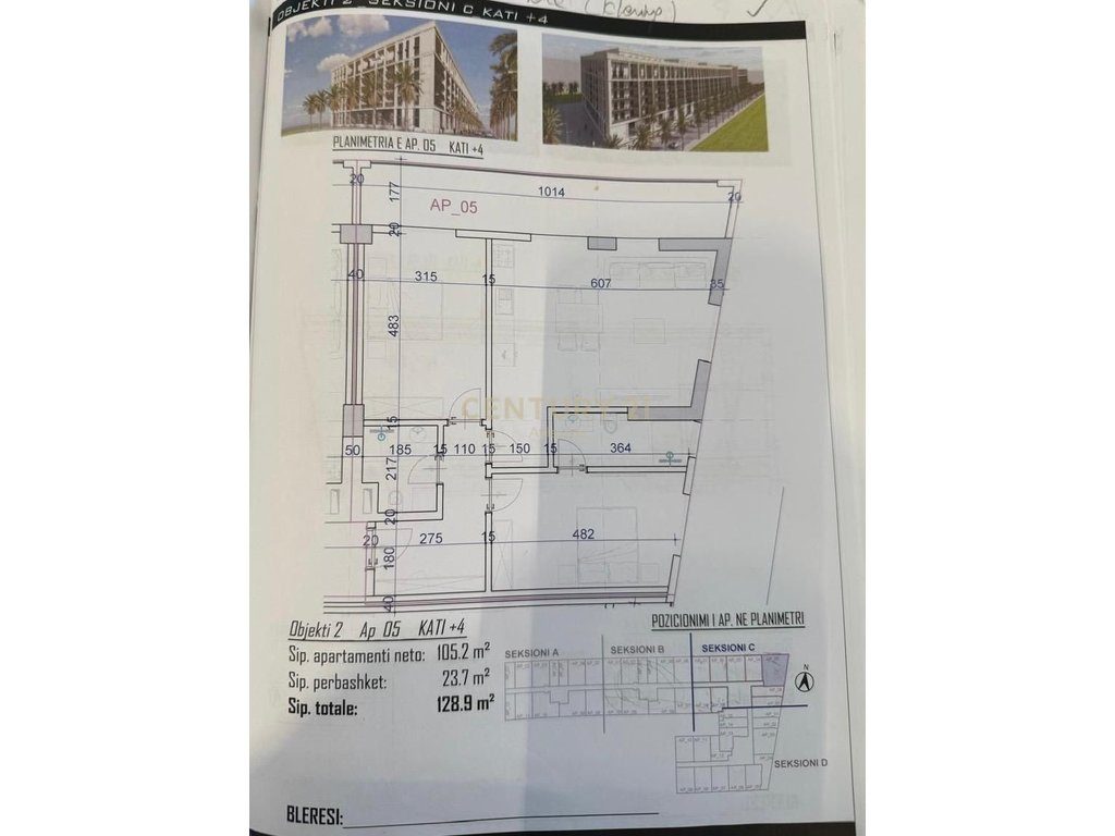 Apartament 2+1+2 tualete Për Shitje në Golem - 129,000€ | 129 m²