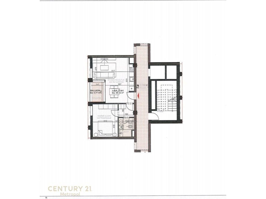 Apartament 1+1 për Shitje në Portin e Vlorës, 72 m²