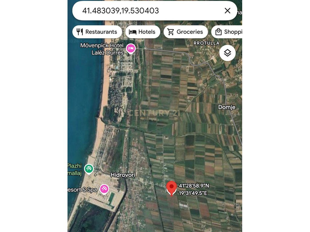SHITET TOKE NE HAMALLAJ, DURRES - 8670m² !!