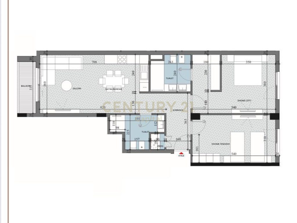 Shesim apartament 2+1+2 te Diellon 2!