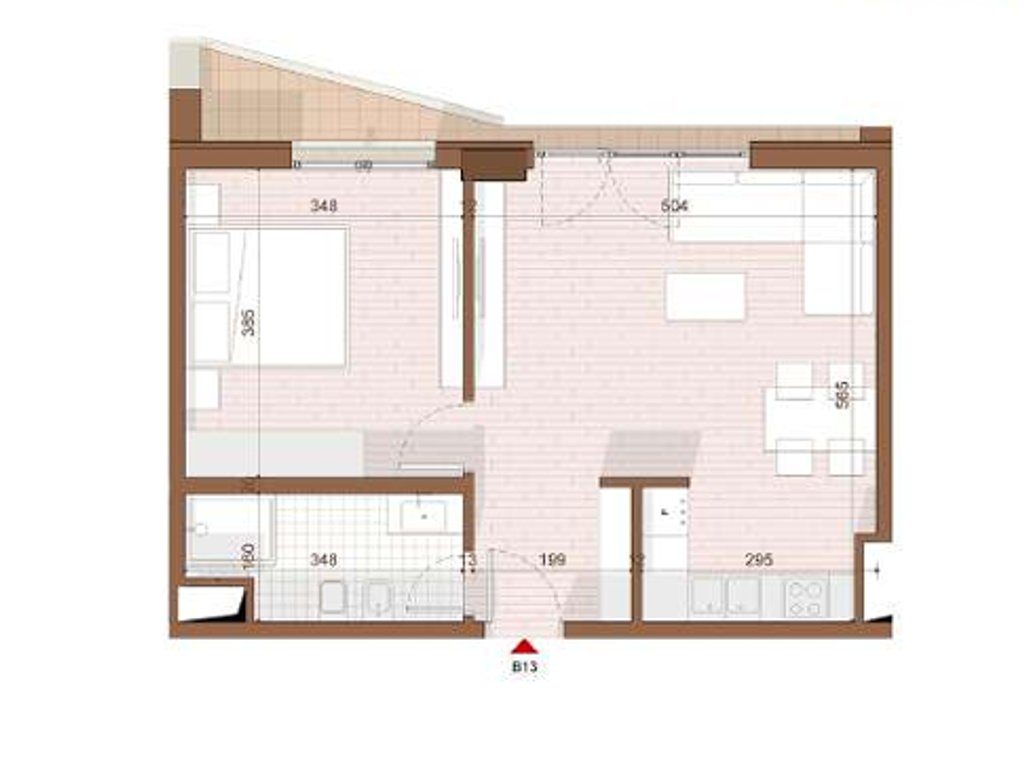 SHITET APARTAMENT 1+1 NE SHENGJIN