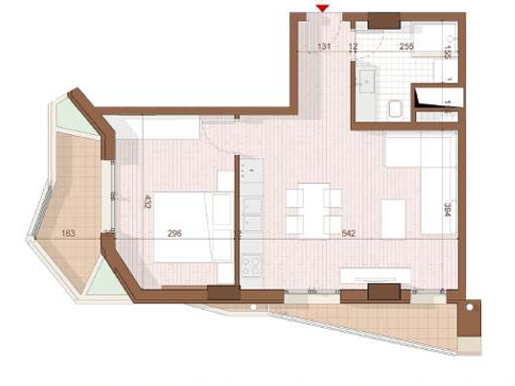 SHITET APARTAMENT 1+1+ VERANDE NE SHENGJIN