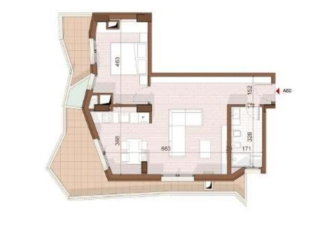 SHITET APARTAMENT 1+1+ VERANDE NE SHENGJIN