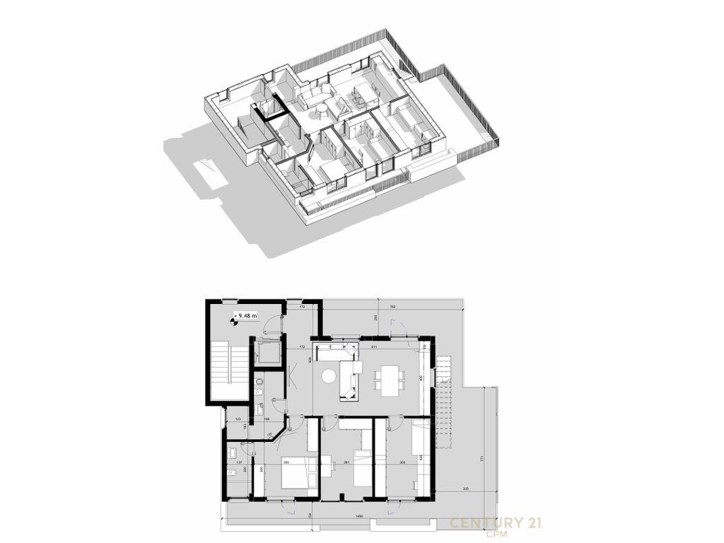 Shitet apartament 3+1+ 2 Poste Parkimi tek Liqeni i Farkes!