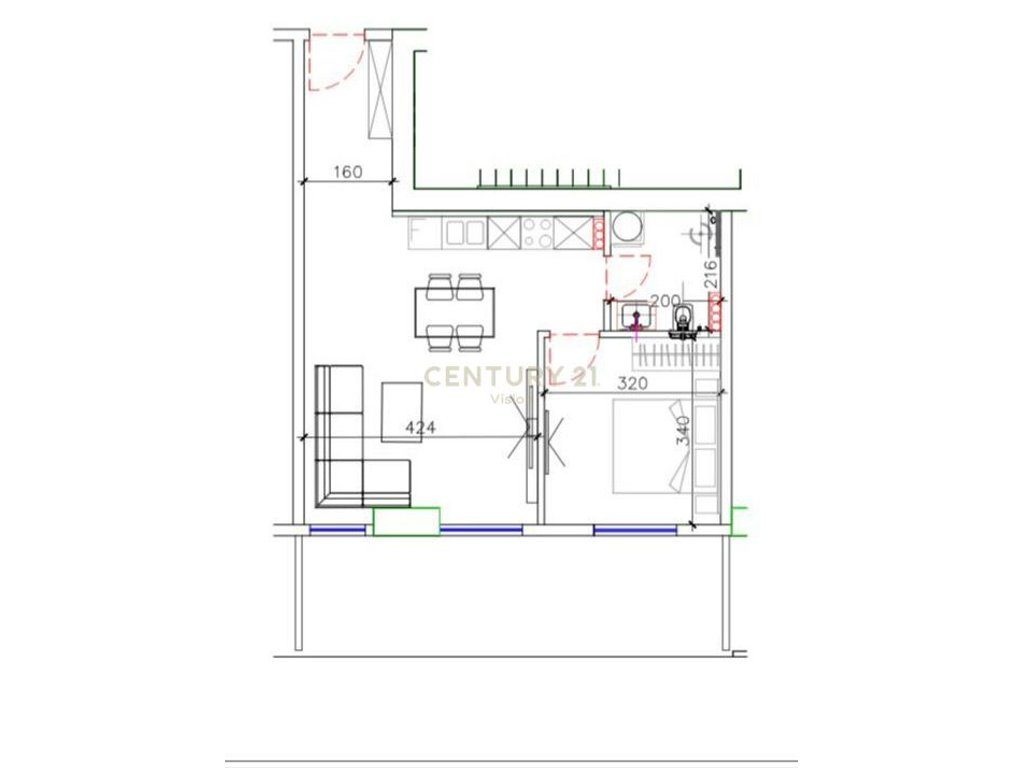 Apartament 1+1 Për Shitje "Prishtina Tower", në Shëngjin - 82.58 m²