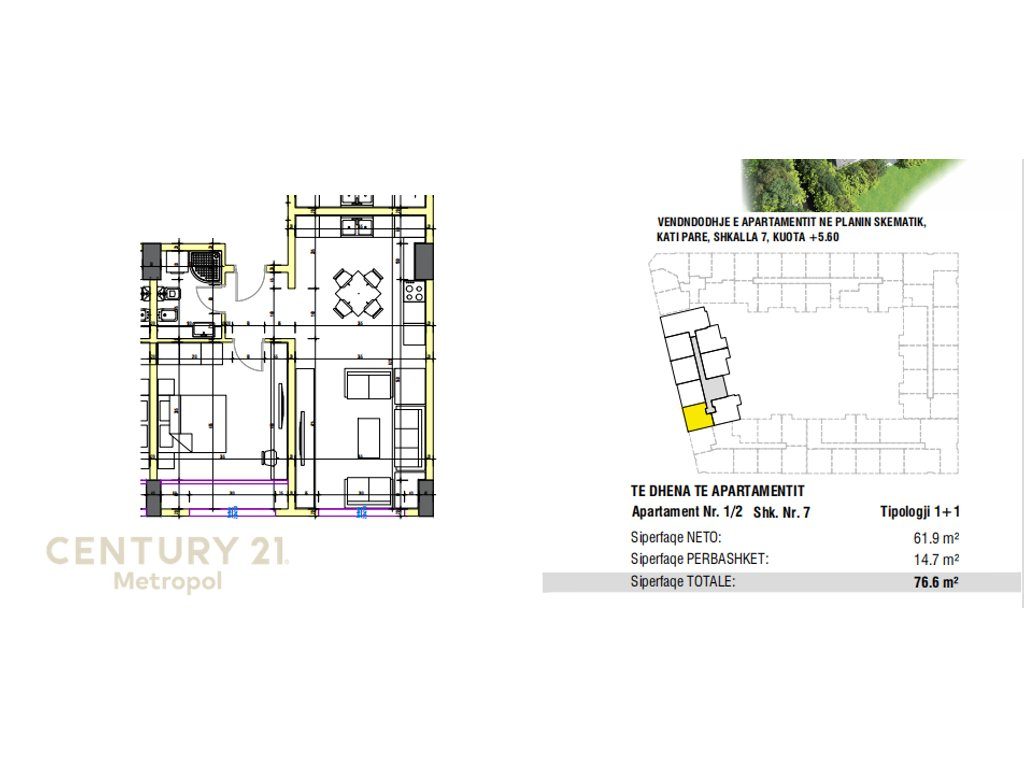 SHES APARTAMENT 1+1 NE OBJEKTIN URBAN GATE-ASTIR!