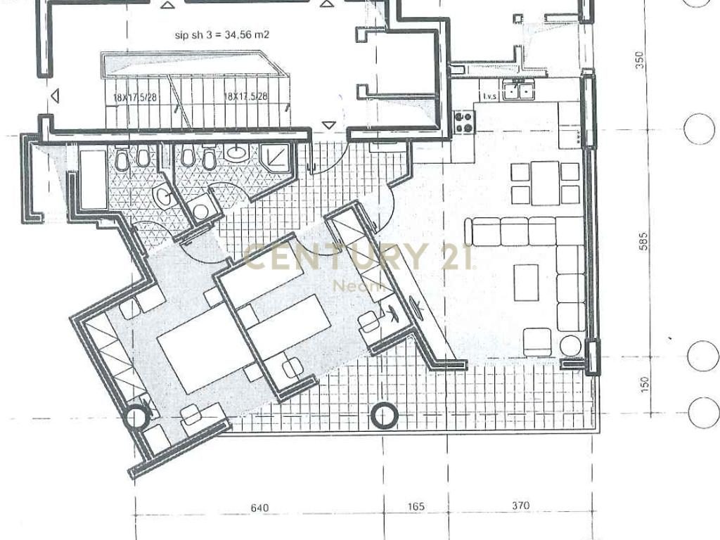 SHITET APARTAMENT 2+1+2 NE ASTIR